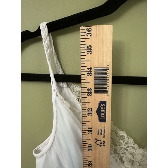 Vintage Shadowline Nightgown Petite Babydoll Teddy Blue Lace‎ Chiffon - Picture 8 of 12